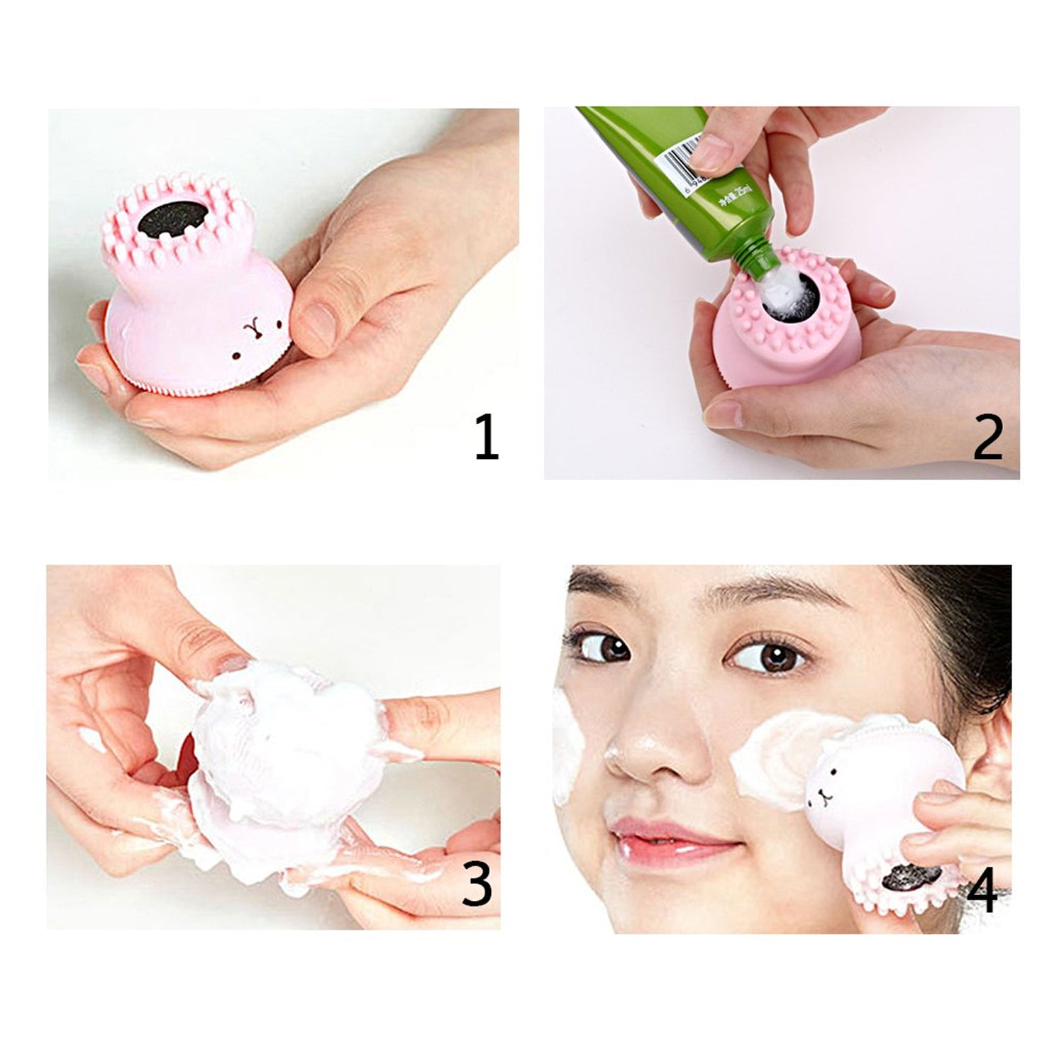 1671 Facial Cleansing Brushes, Cute Octopus Shape Silicone Face Scrubber Massager Skincare Tool (1PC) 1671 Facial Cleansing Brushes, Cute Octopus Shape Silicone Face Scrubber Massager Skincare Tool (1PC)